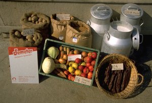 Tagesproduktion eines Hofes